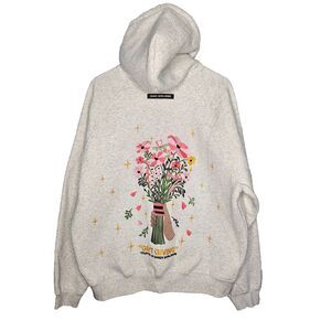 DANDY WORLDWIDE Gift Giving Sweatshirt Large Oversized Lux Hoodie Heather Gray